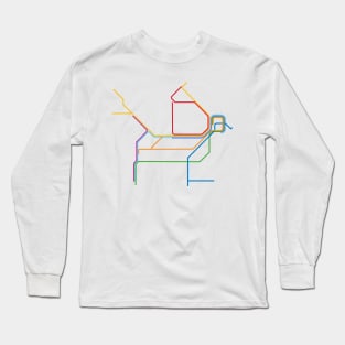 Sydney Train Map Long Sleeve T-Shirt